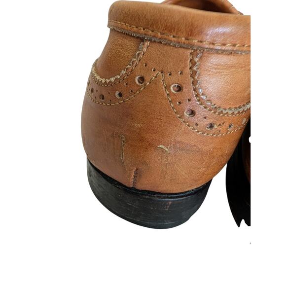 Alden 610 Wingtip Kiltie Tassel Loafer Size 9.5 Mens B/D Brown Leather USA